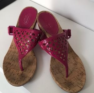 Authentic Coach Wedge Sandals